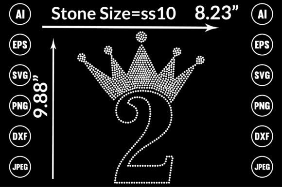 2 Birth Rhinestone Templates Design: A Sparkling Asset