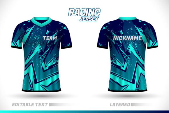 Abstract Sport Jersey Design: A Dynamic Visual Asset