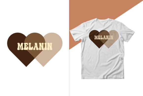 African Melanin T Shirt Design: Bold Typography for Modern Brands