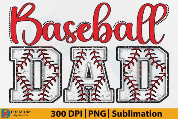 Baseball Dad PNG: Sublimation Design for Creative Projects