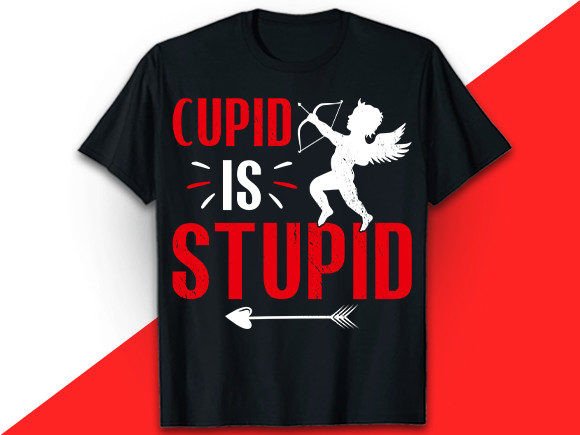 Cupid is Stupid T-shirt Design: A Vector Asset for Modern Branding