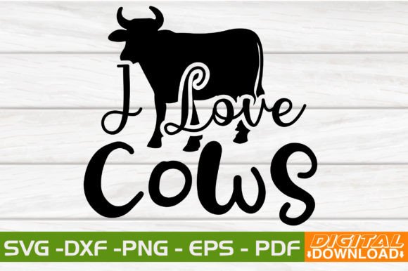 I Love Cows SVG: A Versatile Layered Design Asset