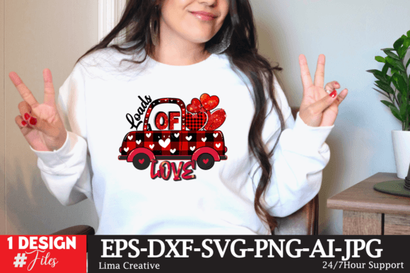 Loads of Love Sublimation Design: A Creative Asset for Modern Projects