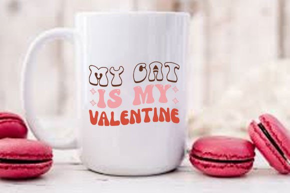 Retro Valentine T-shirt Design: My Cat I