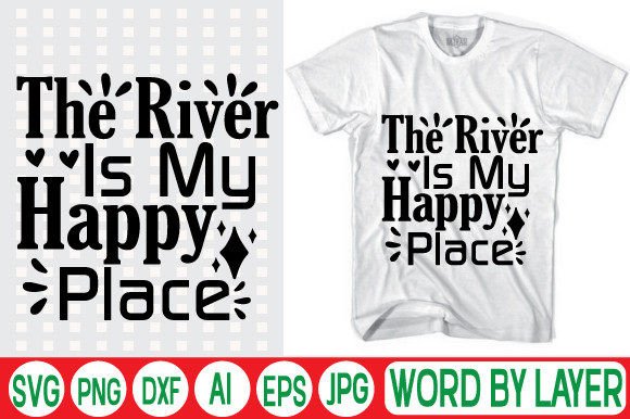 The River is My Happy Place Svg Design: A Versatile Asset for Modern Creators